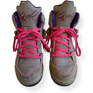 Nike Jordan Flight 45 High IP GS Pink & Gray Sneakers